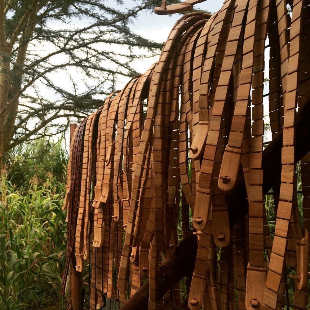 Wooden belt made in Africa